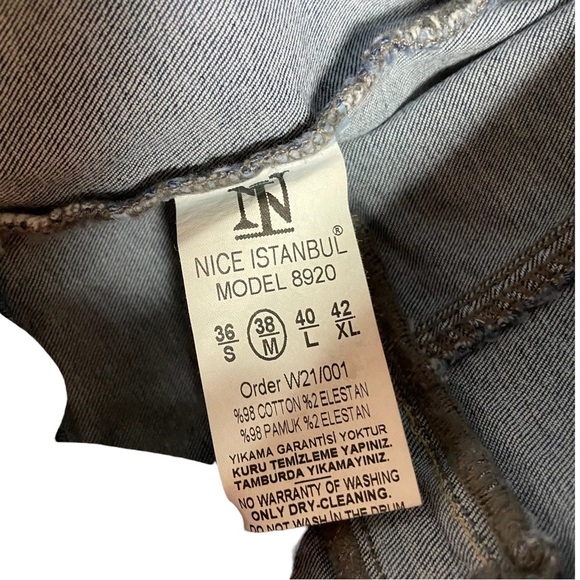 NICE Istanbul Couture Embroidered Jean Jacket - Picture 8 of 11